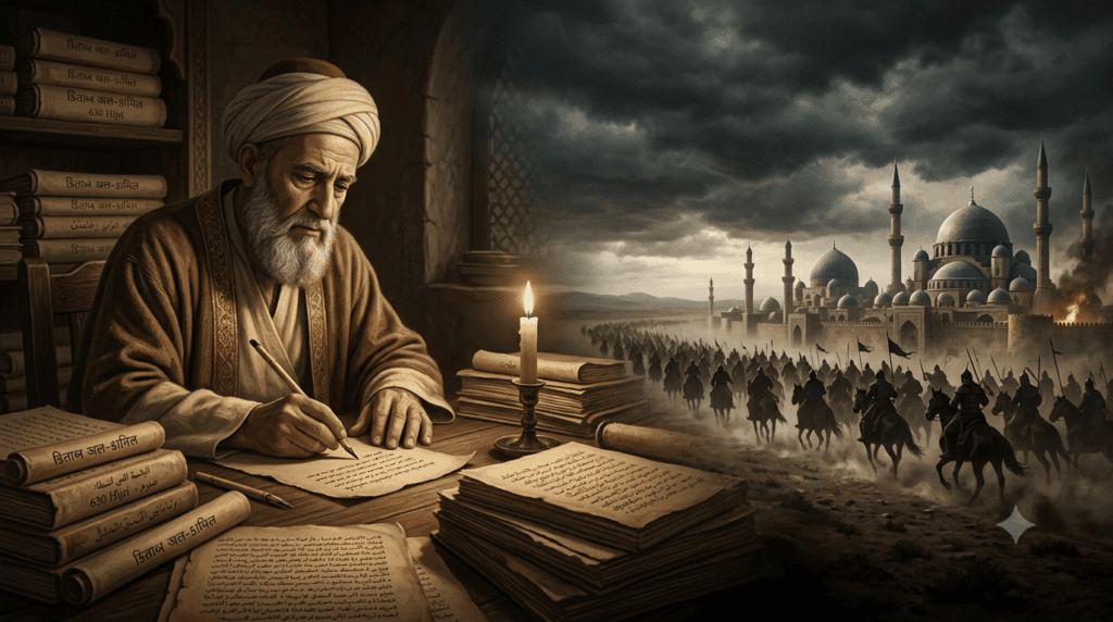 al-athir writing history with background of bagahdad siege by Mongols